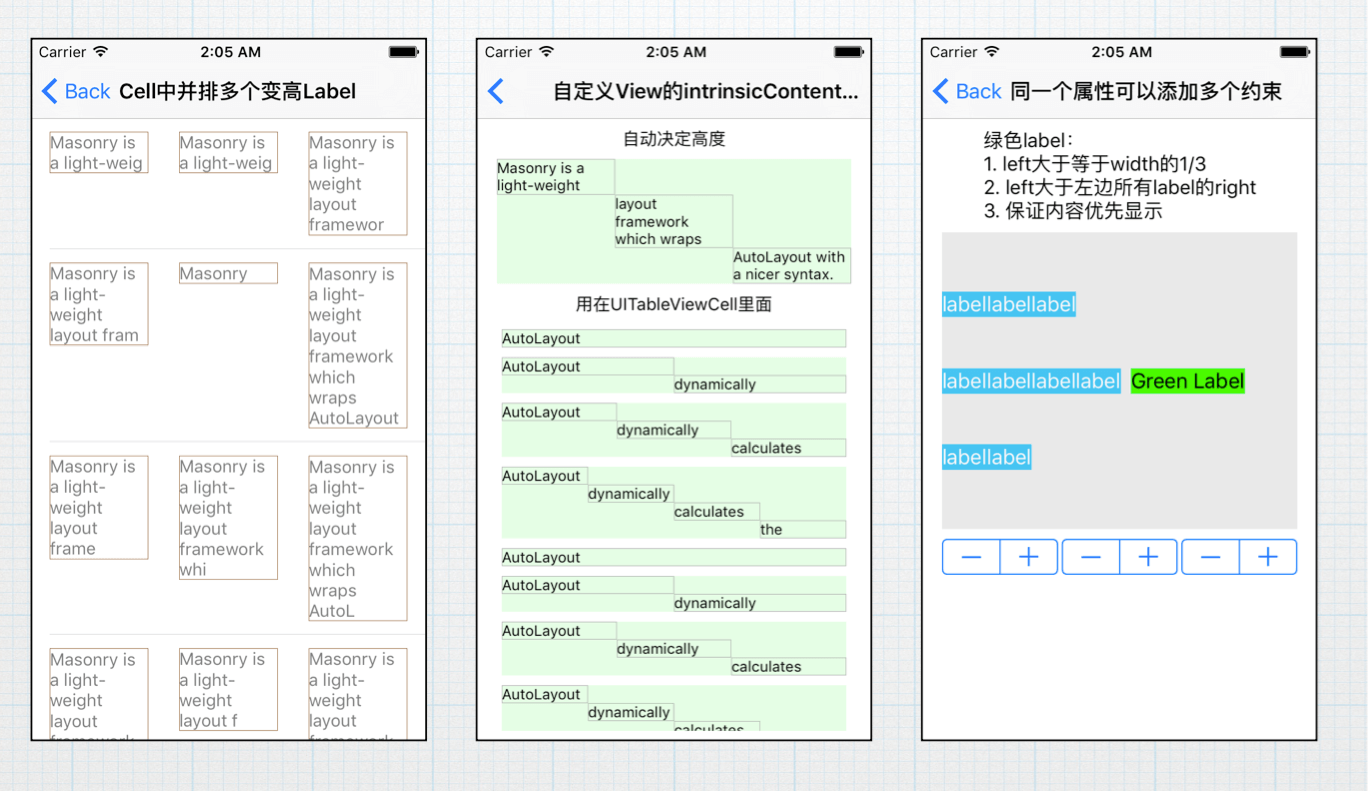 Featured image of post 有趣的Autolayout示例5-Masonry实现