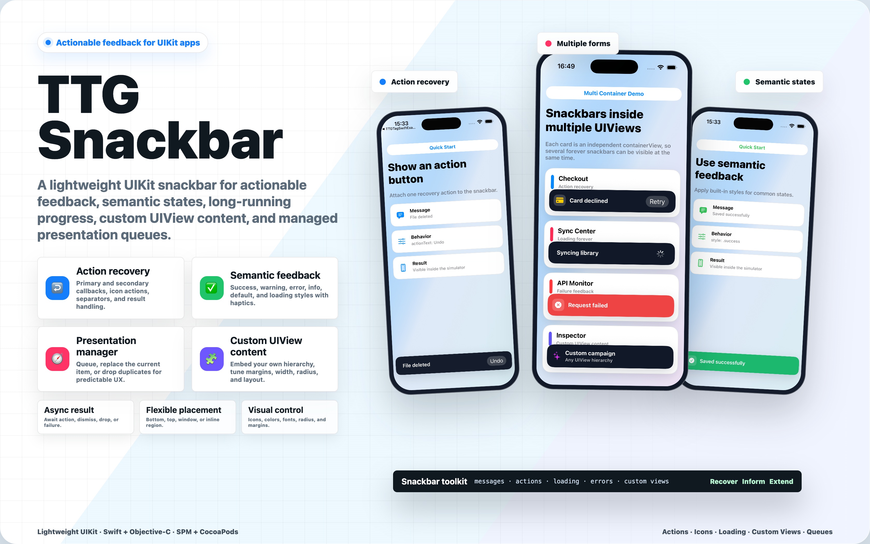 Featured image of post 老项目大升级系列 - TTGSnackbar：从简单提示条到现代消息反馈组件