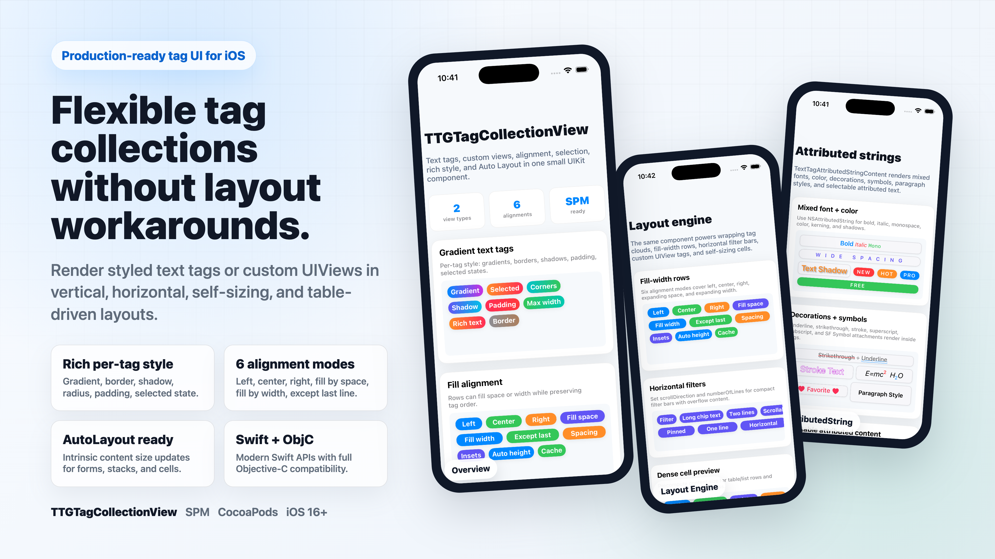 Featured image of post TTGTagCollectionView 3.3.0：Swift-first 的标签布局控件更新